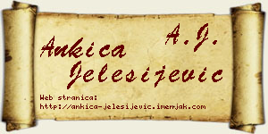 Ankica Jelesijević vizit kartica